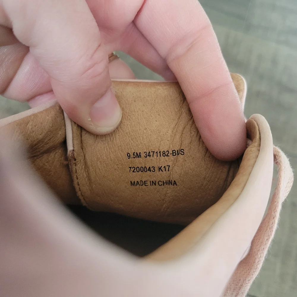 Frye Ivy Low Lace Blush Leather Sneakers Womens Size 9.5 - Picture 9 of 9